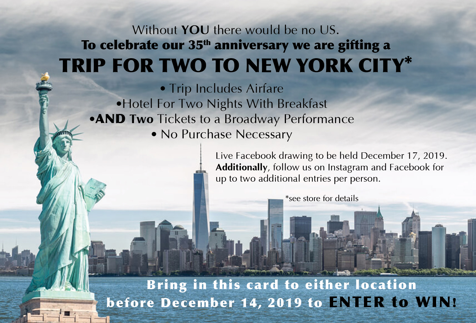 Michigan Jeweler Rottermond Jewelers Announces Anniversary Contest for a Trip for Two to New York City