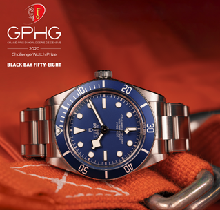 TUDOR BLACK BAY FIFTY-EIGHT 'NAVY BLUE' AWARDED AT THE 2020 GRAND PRIX D'HORLOGERIE DE GEN'VE