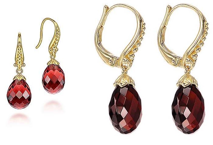 garnet earrings