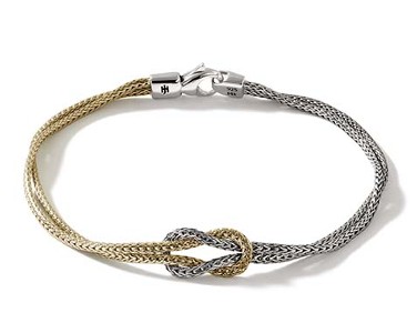 A John Hardy mixed metal chain bracelet