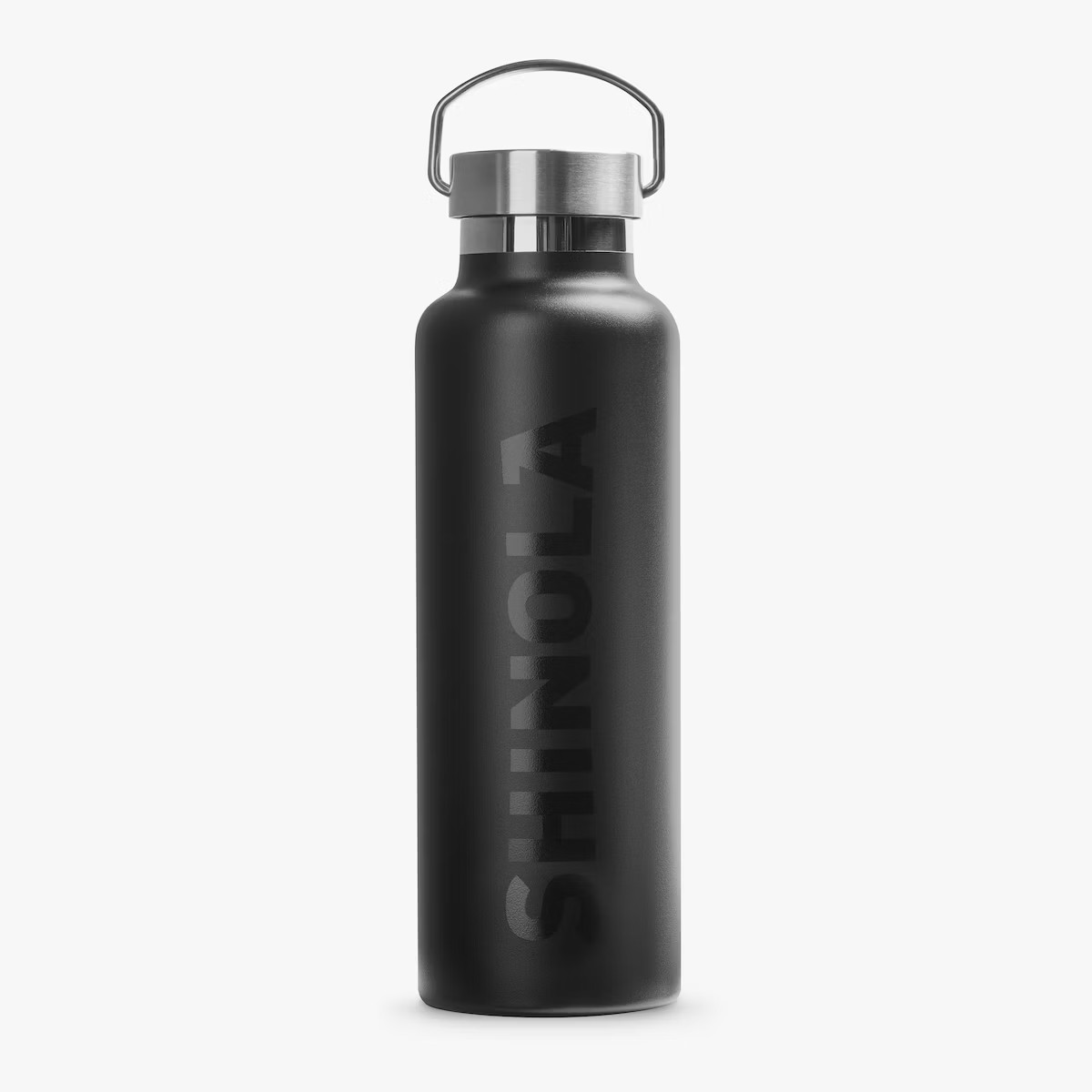 Shinola black water bottle