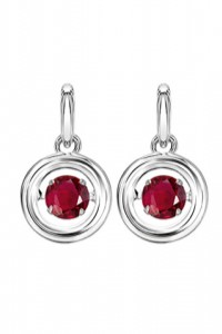 Rhythm of Love Ruby Earrings