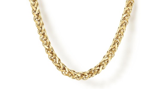 chunky, yellow gold, chain necklace from Gabriel & Co. 