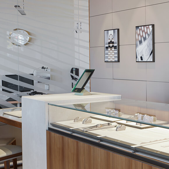 Rolex Showcase Closeup Image at Rottermond Jewelers