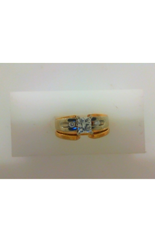 Rottermond Signature: 14 Karat Two Tone Gold Bridal Diamond Ring