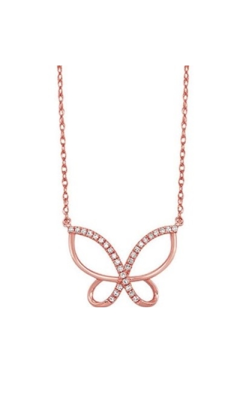 Rottermond Signature:10 Karat Rose Gold Butterfly Rottermond Signature:10 Karat Rose Gold Butterfly with Diamonds