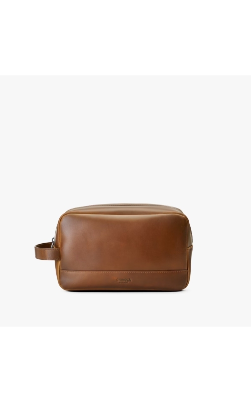 Shinola:Zip Travel Kit Navigator Tn  Medium Brown