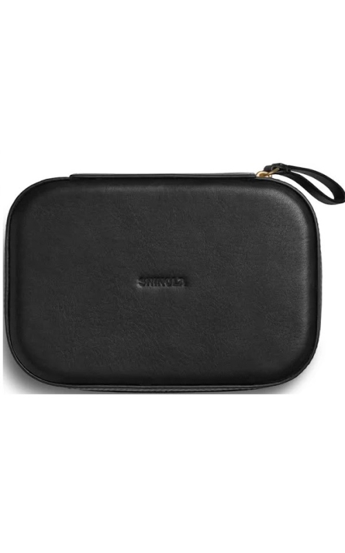 Shinola-Natural Leather Travel Jewelry Case, Black