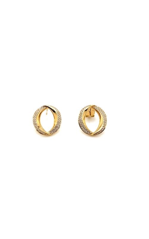 Rottermond Signature:18 Karat Yellow Gold Drop Earrings