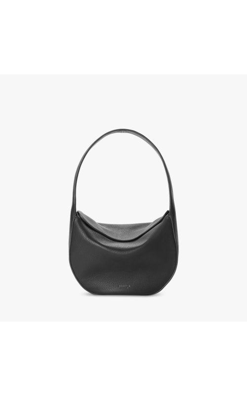 Shinola Small Shoulder Bag With Natural Grain Leather, Black