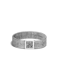 Sterling Silver John Hardy Women's Classic Rata Chain Silver Bracelet  610-2432