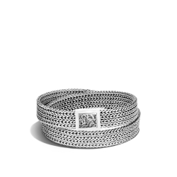 John Hardy Silver Double Wrap Bracelet 610-2433